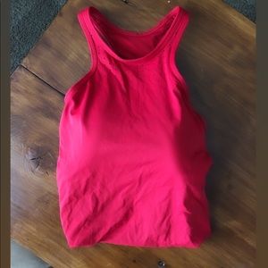 High cut fitted workout top. Perfect condition